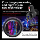 CYF-E + Night Vision Monocular Optic Single Tube Head-Wearable 8x Magnification High-Resolution Recording, 200m Visual Distance