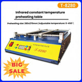 T-8280/T-8120 Infrared Constant Temperature Preheating Platform Preheating Furnace High Power Heating Platform PCB Circuit Board