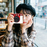 Genuine Leather Hybrid Instant Camera Case Anti Scratch Wear Resistant Protective Cover Shockproof Durable for Leica SOFORT 2