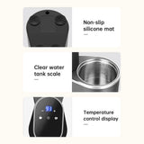 600W Portable Coffee Maker Machine 9 Bar Pressure Extraction Hot Cold Dual Brew with Touchscreen 220V