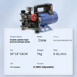 New Agricultural Electric High Pressure Pump Spraying Watering Car Wash Irrigation Double Cylinder Piston 12V/24V/48V/60V/220V