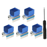 5X TMC2130 V1.0 Stepper Motor Driver Assembly Kit w/ Heat Sink & Screwdriver