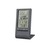 Wireless Thermometer Hygrometer Gauge Indicator Weather Station Electronic Temperature Humidity Monitor Clock for Indoor Outdoor