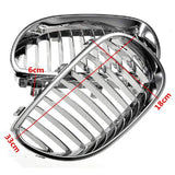 Front Bumper Chrome Sport Wide Kidney Grille Grill For-BMW E60 E61 5 Series M5 2003-2009 51137065701