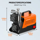 12V PCP High Pressure Air Compressor 300Bar 4500Psi Paintball Tank Compressor 110V/120V AC with Converter PCP Oil-Free Air Pump