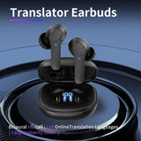 Intelligent voice translation headset binaural translator multi-language Bluetooth wireless simultaneous translation translator