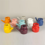 350Ml Ceramic Neti Pot Nose Cleaning Pot Durable Leakproof Spout Pot for Nasal Rinsing Nose Washing Men Women, White