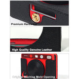 Genuine Leather Hybrid Instant Camera Case Anti Scratch Wear Resistant Protective Cover Shockproof Durable for Leica SOFORT 2