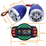 Motorcycle Speaker Set With LCD Display BT Music Calls USB TF Card Playback MP3 Format Radio Function Support Smartphone Charge