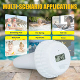 Wireless Floating Swimming Pool Thermometer IP67 Waterproof Temperature Monitor For Bathroom Aquarium Pond Bathtub 500FT Backlit