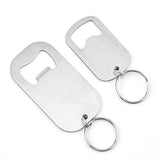 30pcs Stainless Steel Flat Bottle Opener Keychain Suitable for Beer Bottle Caps