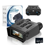Ponbos JA21 4K UHD Infrared Night Vision Binoculars 10X Zoom Digital Tactical Telescope for Hunting Camping with Flashlight