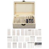 86pcs Rotary Tool Accessories Kit Diamond Burr Bits Sanding Rings Drill Polishing Kit 2.35mm Shank 1000-7000 Grit for Wood