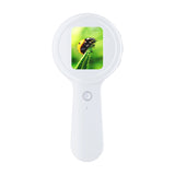 V7 Portable Lightweight Electronic Magnifier 200X Handheld Digital HD Children's Microscope with 16 Pcs LEDs & IPS Screen