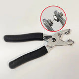 Badminton Racket Grommet Flaring Pliers – Cold Press for Single/Shared Holes, Stainless Steel, Precise Flaring Tool