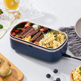 900ml Portable Electric Lunch Box Water Free Heating Bento Box Rice Cooker Thermostatic Heating Food Warmer For Office