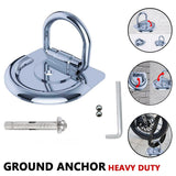 Motorcycle Lock Security Anchor Foldable Steel Ring Lock With Bolts For Garage Trailer Scooter Bicycle Parking Motorcycle