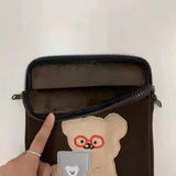 Cute Cartoon Bear Tablet Sleeve Bag Shockproof Soft Case Laptop Storage Bag Portable 11/13/15 Inch Tablet Sleeve Case