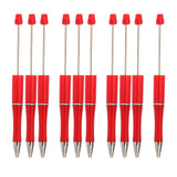 10 Pieces Bead Ballpoint Pens Cute Black Ink School Writing Supplies Beadable Pens for Drawing Office Teacher Students Classroom
