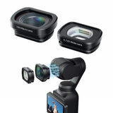 Optical Glass Wide-Angle Lens Aluminum Frame Quick Installation Camera Lens Magnetic Macro Lens for DJI Osmo Pocket 3