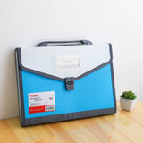 Portable A4 Expanding File Folder PP Multi-layer Paper Document Organizer 13 Grids Office School Supplies Organ File Holder