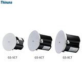 Thinuna GS Commercial Passive Portable 2 Way Component PA Public Address Speakers Box Audio System Sound Coaxial Ceiling Speaker