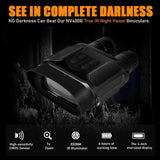 NV400B Digital Night Vision Binocular Device Professional Infrared Telescopes 3.5X-7X Zoom 1300ft/400M Range for Hunting Camping