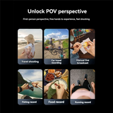 Silicone Magnetic Neck Mount Quick Release Hold POV Perspective Bracket For Cell Phone Action Camera Live Riding