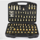 77pcs/set of Pure Copper Automotive Air Conditioning Maintenance Leak Detection Tool Leak Detection Plug