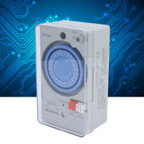 Mechanical Timer Switch 24 Hours 220VAC Single-Pole Single-Throw 15 Minutes Minimum Unit for Water Heaters Street Lights Motors