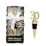 20pcs Bottle Stopper Champagne Wine Cork for 30/40/50//60/70/80th Anniversary Birthday Party Decor