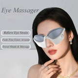 Portable Eye Massage Instrument Rechargeable Eye Massager Heat Compress Eyes Massage Equipment Vibrator Dark Circles Massagers