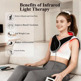 Infrared Red Light Therapy Pad Neck Shoulder Pain Relief Wrap for Back Muscle Recovery Portable Home Use Pad Chronic Management