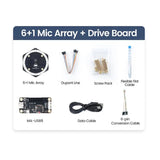Sound Card Microphone Array 6+ 1 Mic With Beamforming Sound Source Localization USB DriverFree MAUSB8 Drive Board