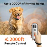 Dog Training Collar with Remote 2000Ft, Electric Dog Shock Collar (5-110lbs)