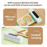 Vacuum Sealer Plastic Bags Packaging Machine USB Rechargeable Portable Mini Food Bag Sealing External Suction Heat Vacuum Sealer