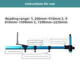 Vehicle Frame Two-dimensional Measuring Ruler, Sheet Metal Repair and Inspection Ruler, Beam Calibrator, Special Accessories