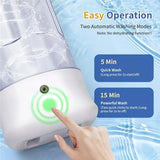 2 Modes Deep Cleaning Mini Portable Washing Machine 1L USB Rechargeable Small Washer For Underwear