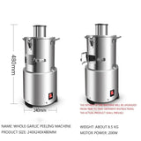 110220V Electric Garlic Peeler Machine Stainless Steel Commercial Home Grain Restaurant Barbecue Separator Convenient