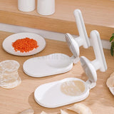 Dumpling Skin Press Maker Multifunctional ABS Dough Press Mold for Wonton Pastry Making Kitchen Tool with Hanger Hole 22x21x10cm