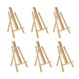 6Pcs 16 Inch Wood Easels,Easel Stand For Painting Canvases,Tabletop Display Easel,Painting Easel, Kids Student Eas