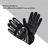 Motorcycle Gloves Rider's Full Finger Gloves Protective Shell Anti Fall Touch Screen Wear-resistant and Breathable Riding Gloves
