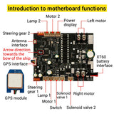 12V Motherboard Remote Brushed Motor Upgrade Replacement Kit for RC Fishing Bait Boat with GPS