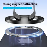 Foldable Double Sided Magnetic Phone Holder for Magsafe Gym Treadmill Universal Folding Car Holder Magnetic Smartphone Stand