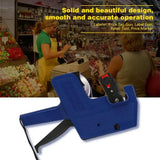 1 Roll Labels + 1 Ink Digital Tag Printer MX-5500 8 Digits Display Handheld Labeler Office Supermarket Price Label Printer
