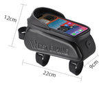 WEST BIKING Bicycle Top Tube Bag Touch Screen Phone Carrier Bag Waterproof EVA Road Bike Cycling Tool Holder Bag MTB Accessories