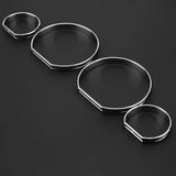 4Pcs Car Front Dashboard Decoration Frame Dial Ring Trim Auto Front Cover for BMW E46 Replacement Accessories