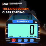 3-5T Industrial Digital Crane Scale High Precision 1kg LCD Display Hanging Hook Scales Temp-Humidity Mointor Remote Control