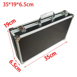 Microphone Carrying Case Hard Case with Handle Multi Compartment 1Pcs Instrument Box Shockproof Mic Bag EVA Interior Hard Shell