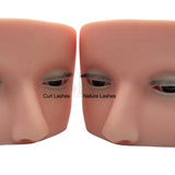 Hot 4-Layer Mini Mannequin | Open-Eye Silicone Face Board for Eyelash Extension Training Best Tool